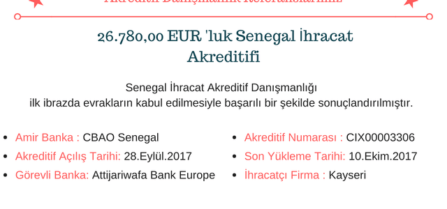 senegal akreditif danışmanlık