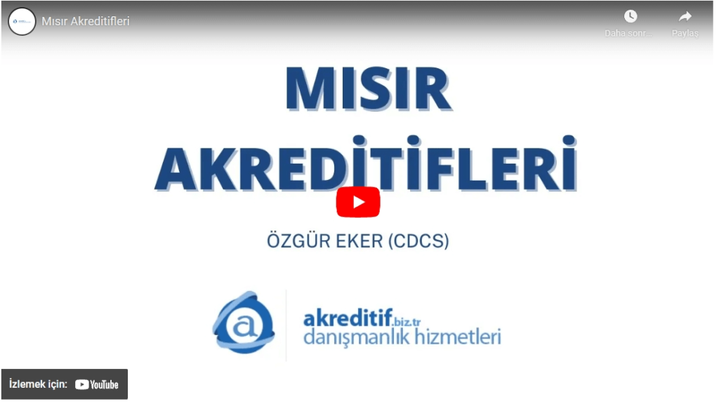 mısır akreditif işlemleri