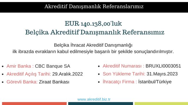 Belçika akreditif danışmanlık