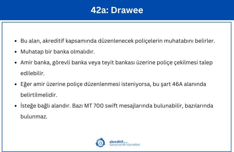 Field 42a Drawee
