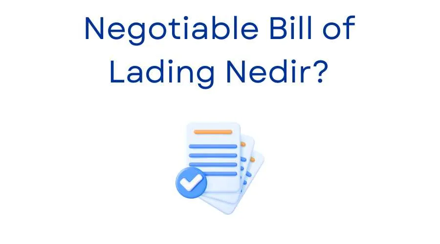 Negotiable Bill of Lading Nedir?