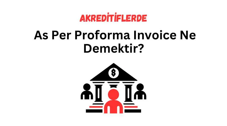 As Per Proforma Invoice Ne Demektir